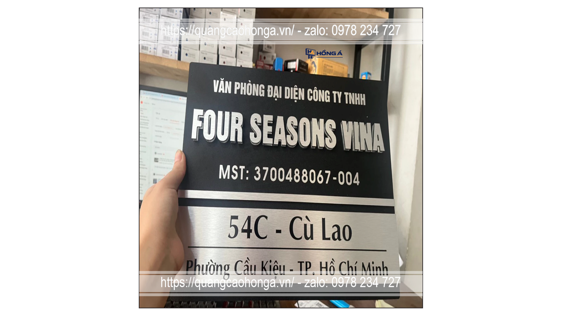 Biển công ty đế mica - Ảnh 2