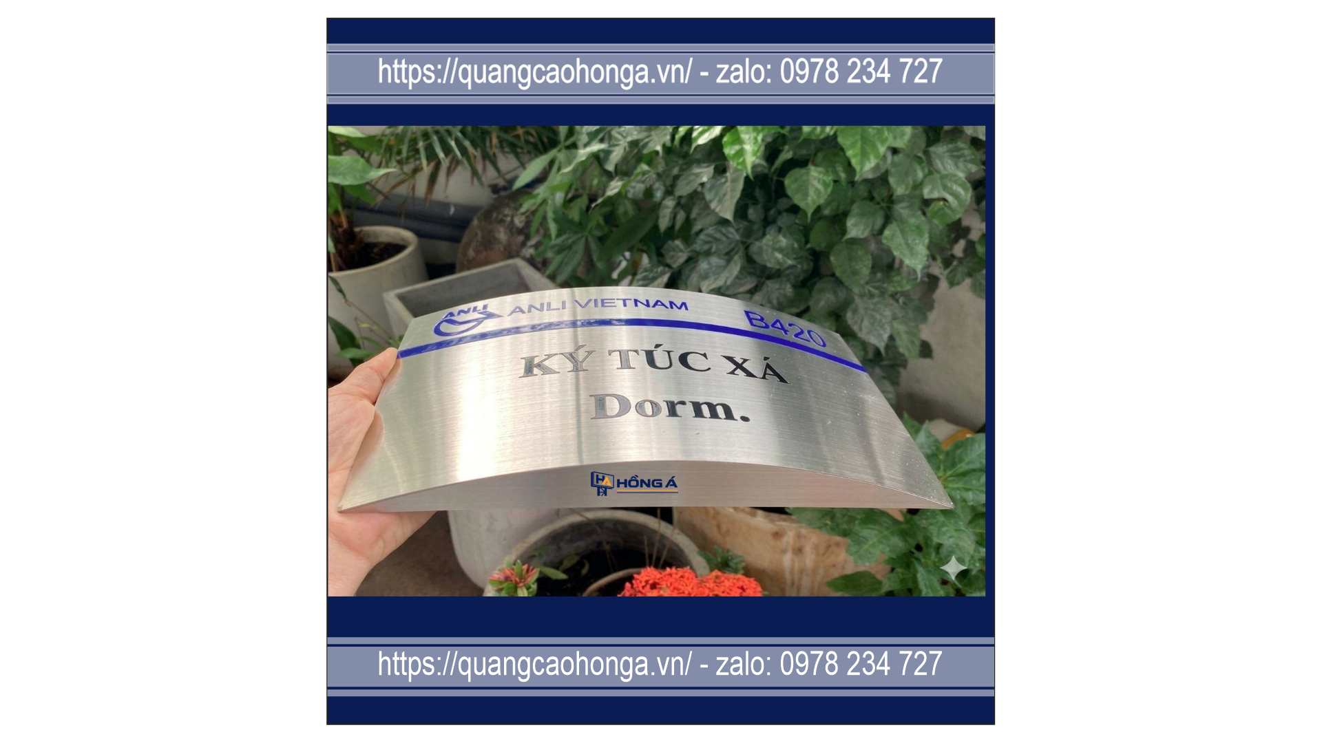 Biển công ty chân cong - Ảnh 1