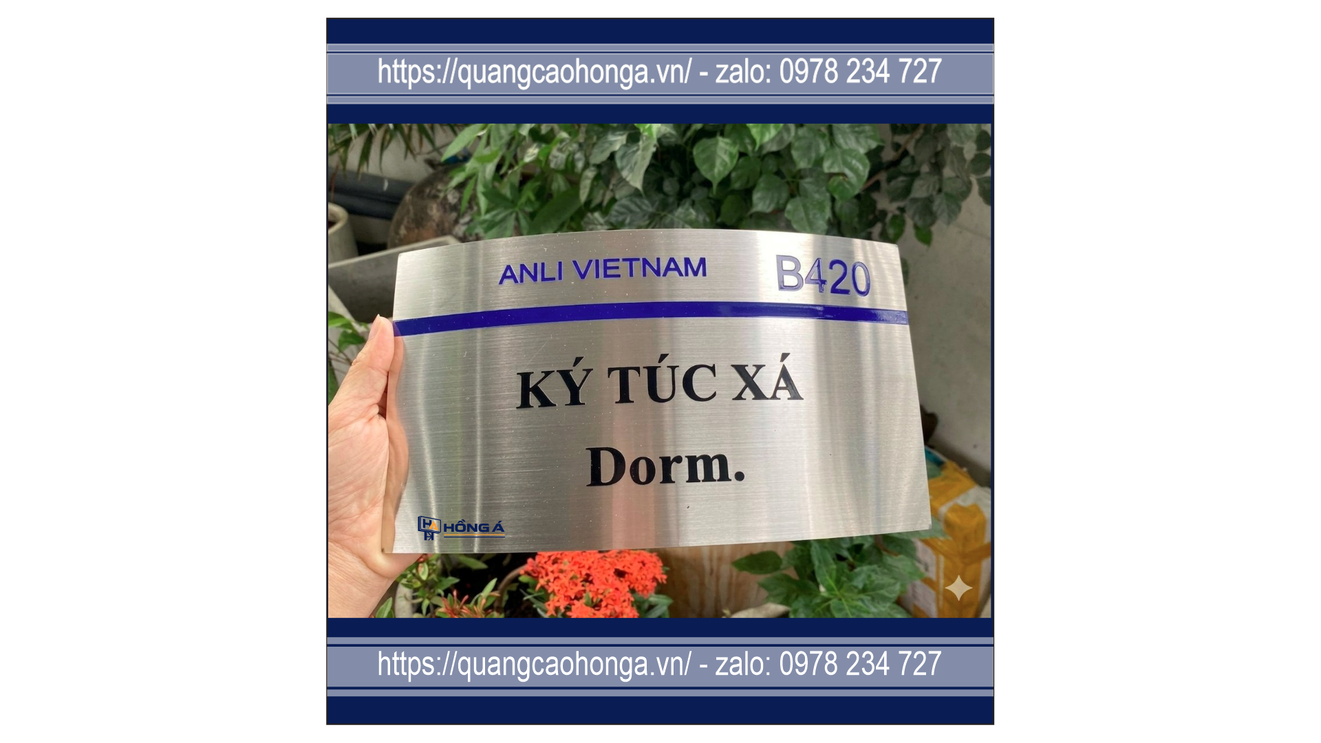 Biển công ty chân cong - Ảnh 2