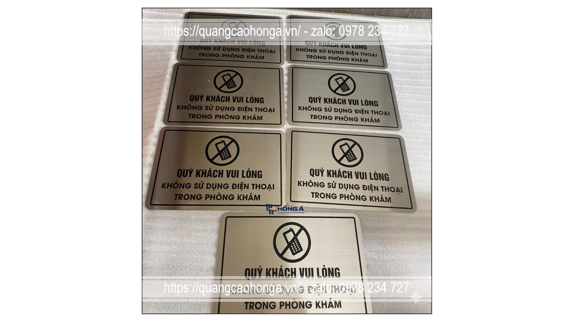 Biển công ty inox mặt phẳng - Ảnh 2