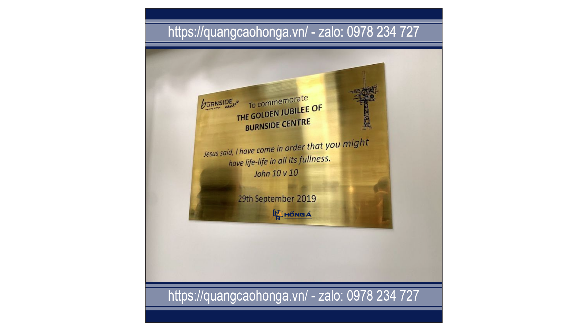 Biển công ty inox mặt phẳng - Ảnh 3