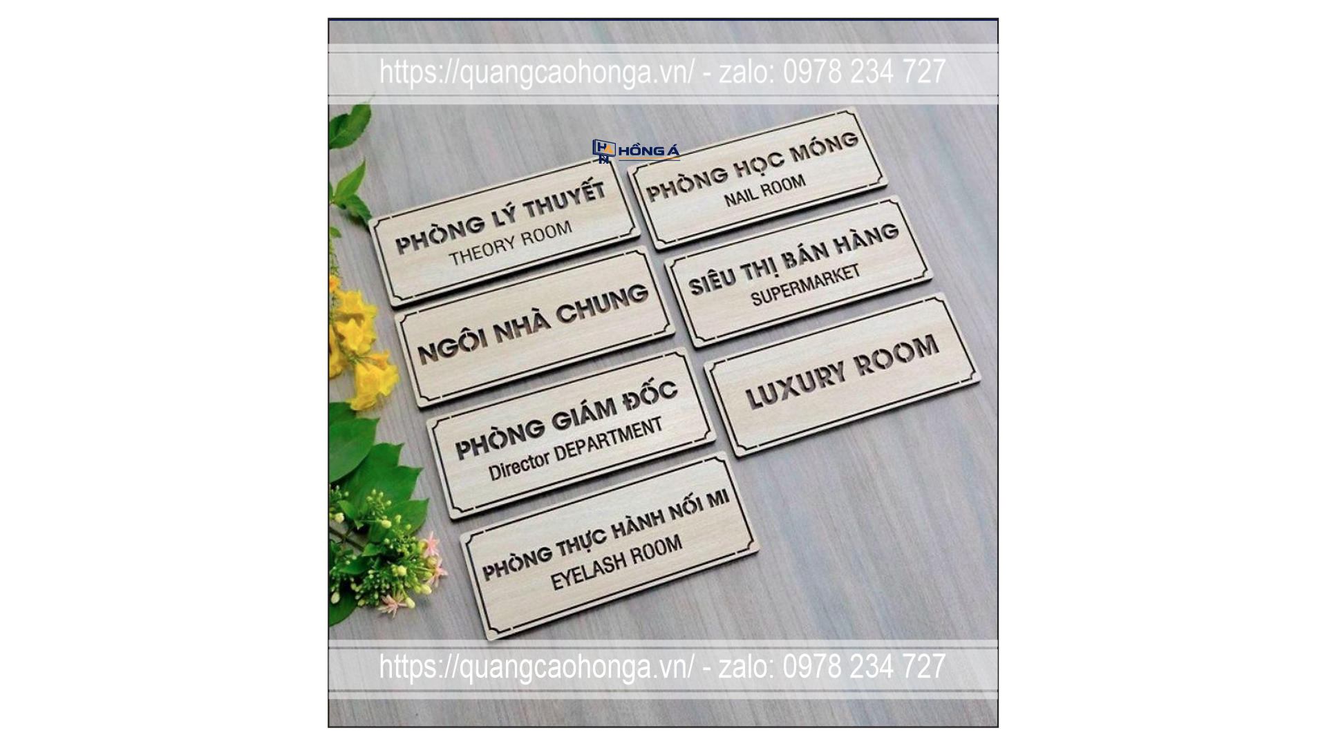 Hệ biển phòng ban đồng bộ - Ảnh 1