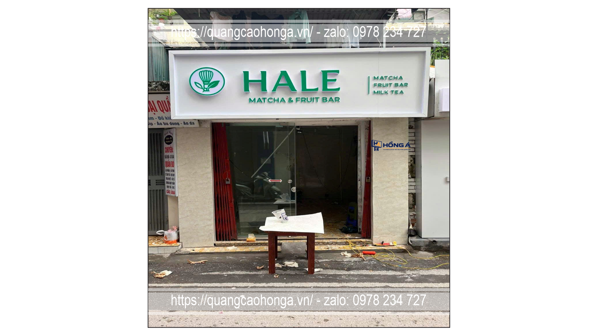 Logo nền alu chữ nổi mica - Ảnh 3