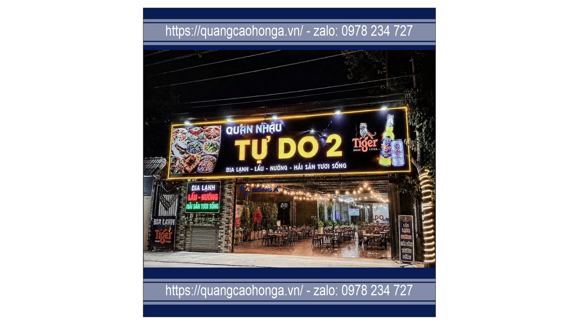 Biển quảng cáo quán bia - Ảnh 1