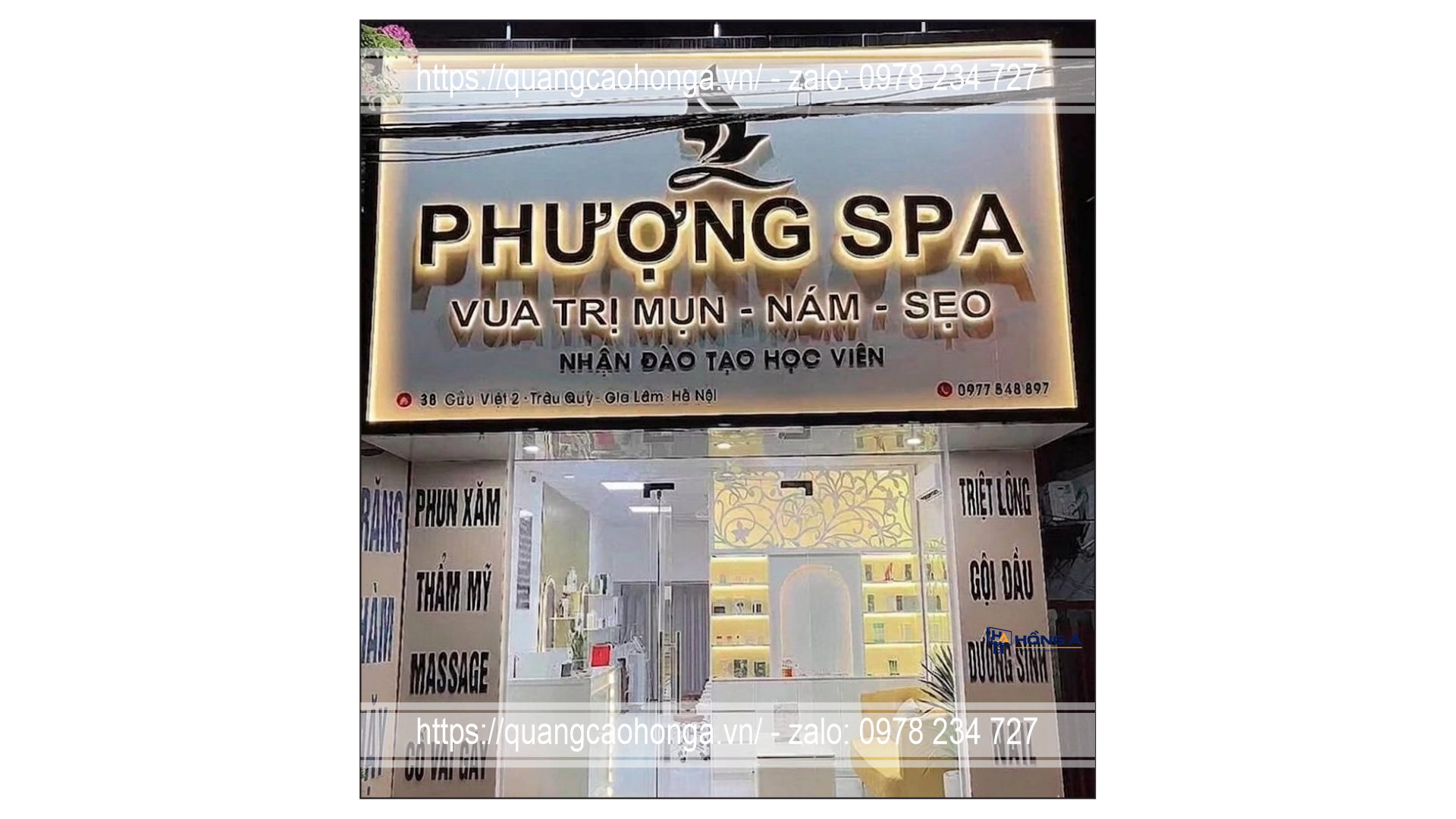Biển quảng cáo spa và massage - Ảnh 6