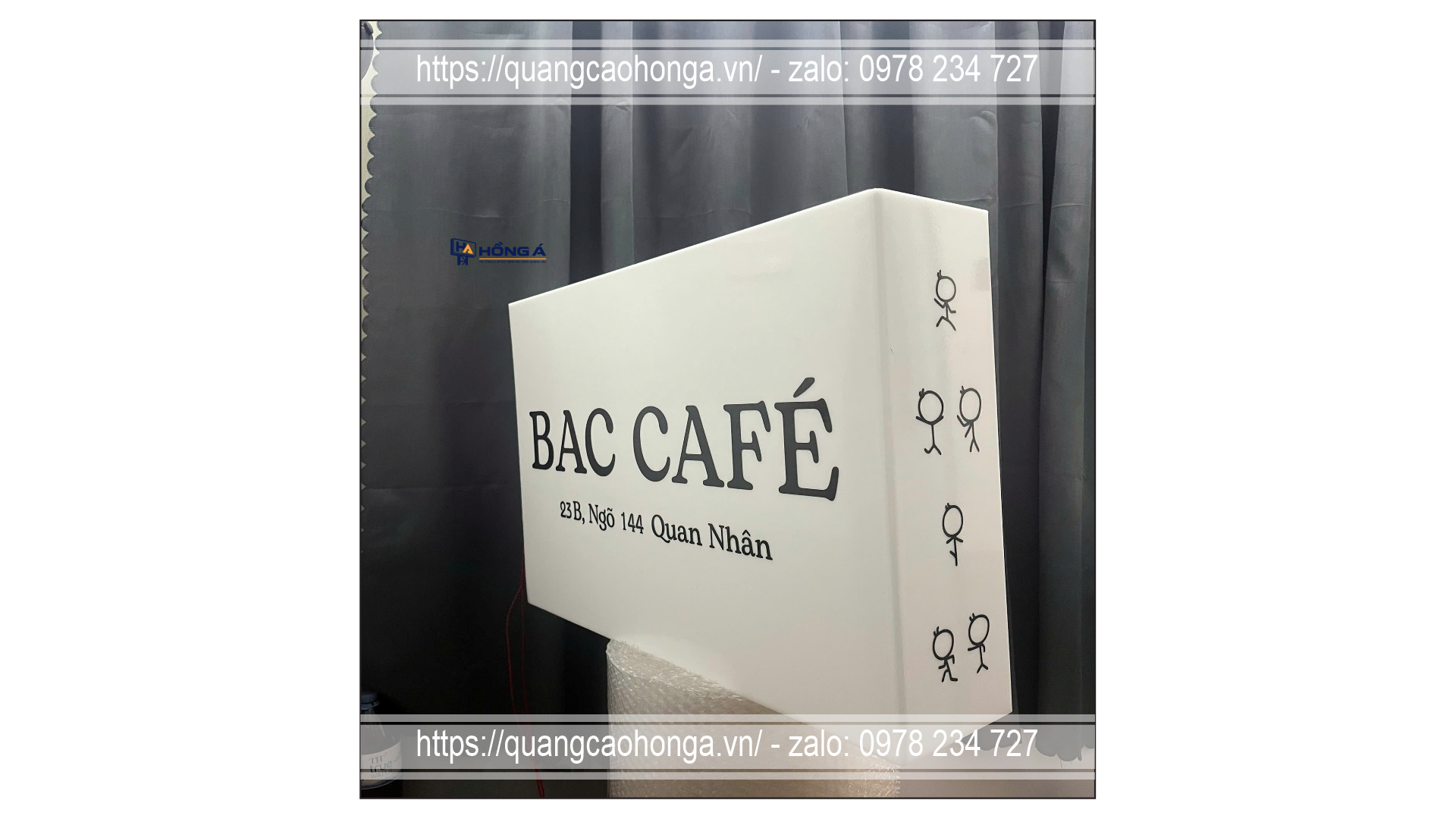 Biển vẫy hộp đèn sáng 5 cạnh - Ảnh 5