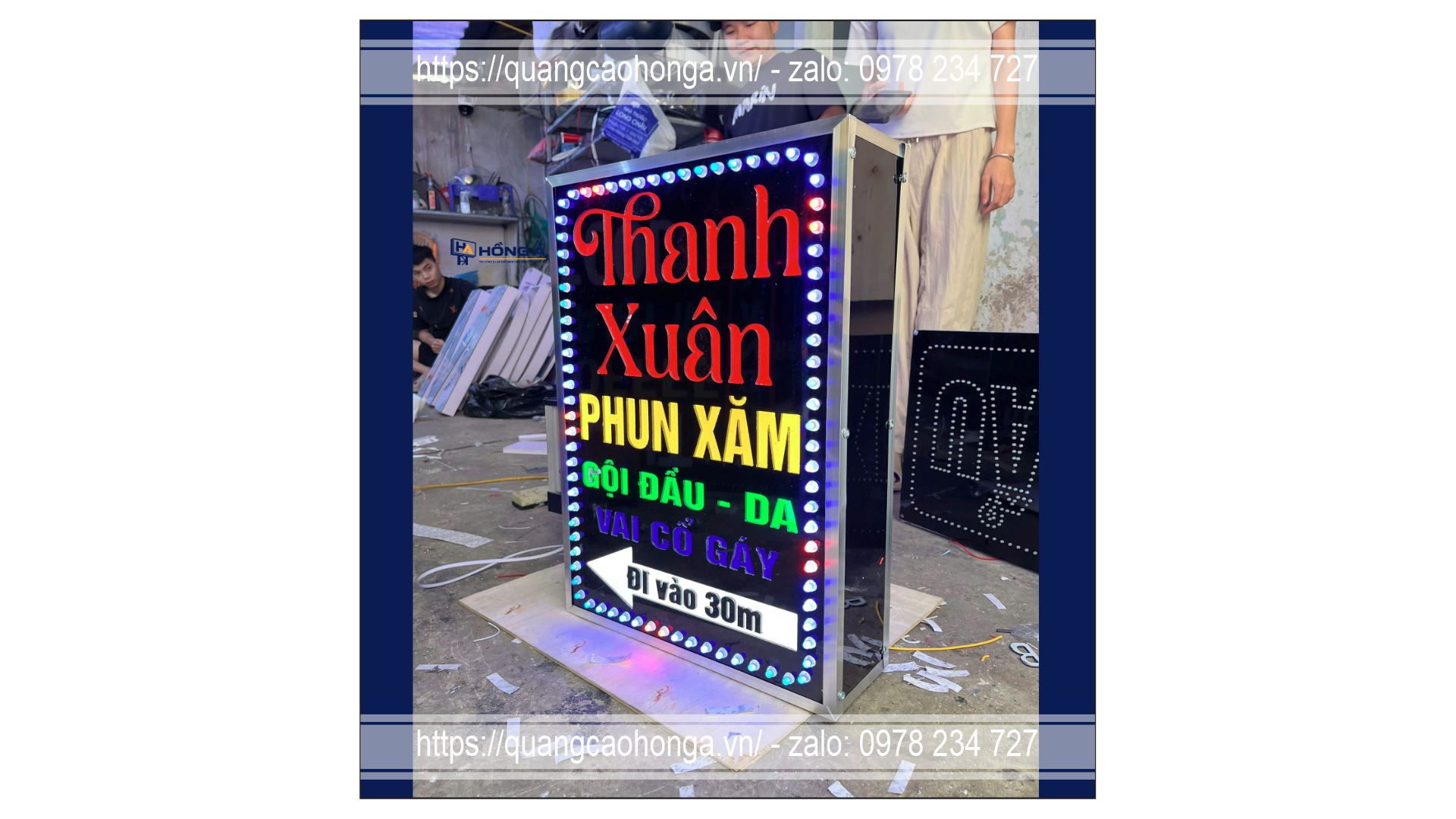 Biển Vẫy Led Nháy Âm Bản
