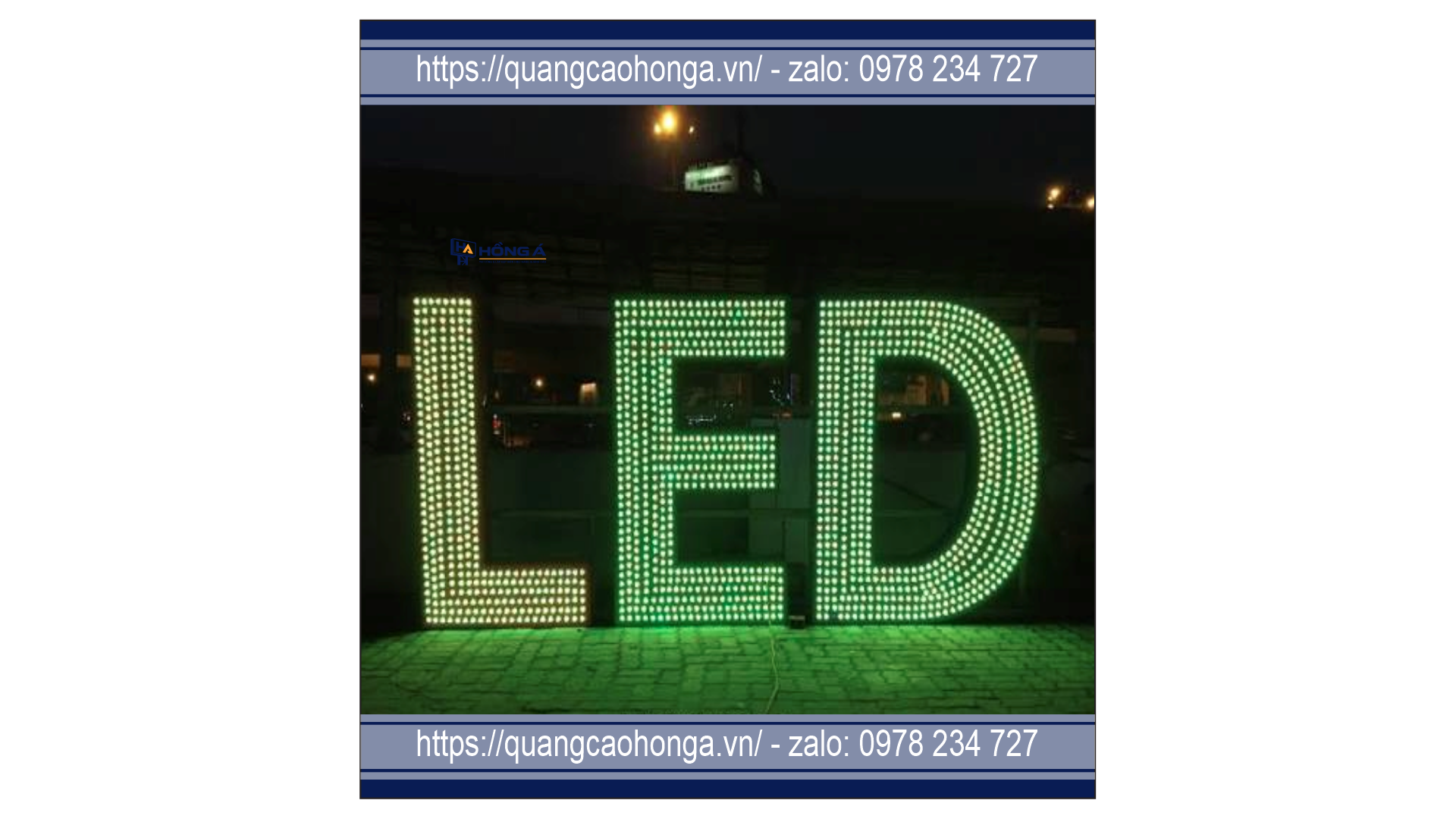 Chữ Alu Cắm Bóng LED - Ảnh 1