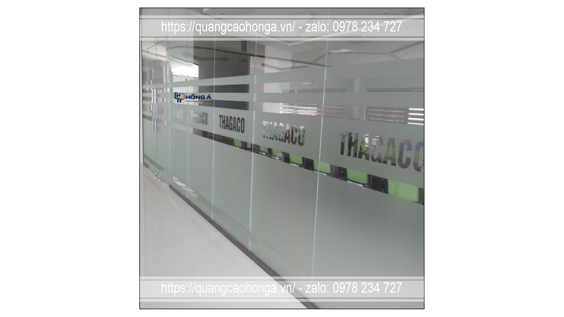 Decal mờ văn phòng - Ảnh 3