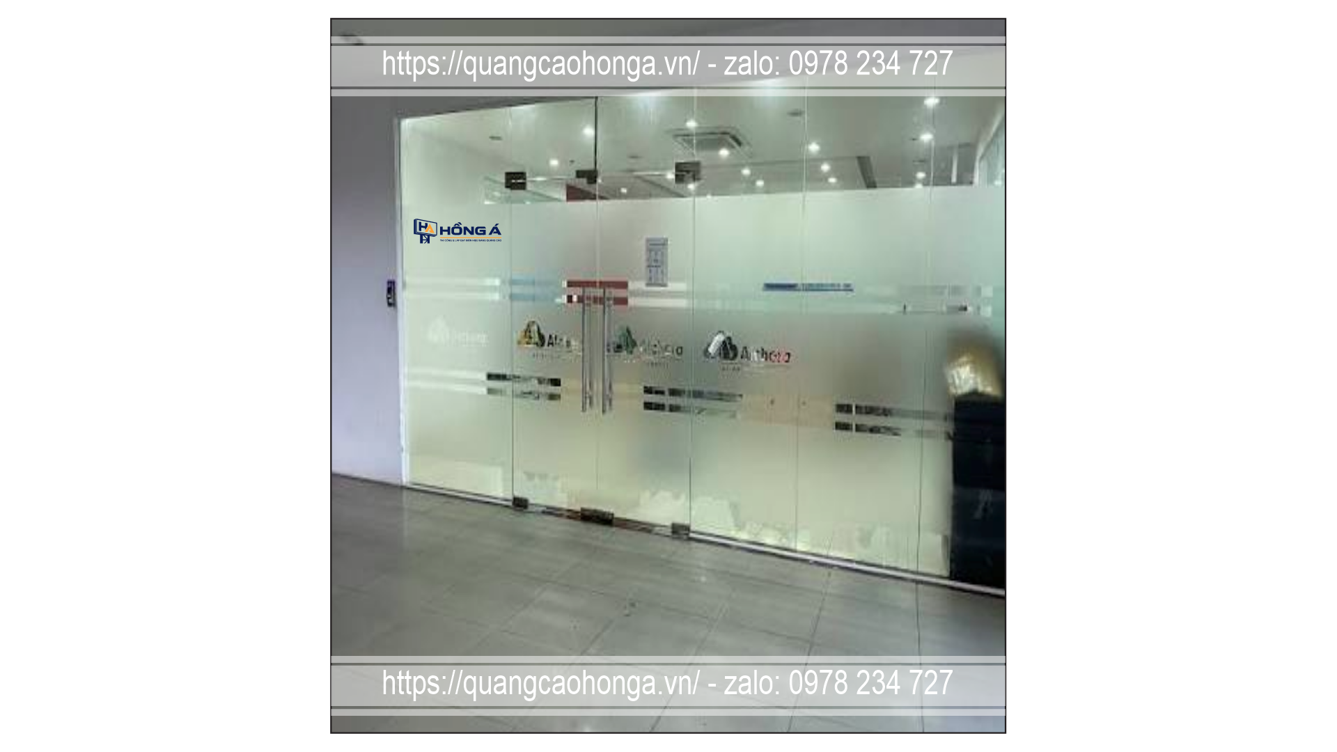 Decal mờ văn phòng - Ảnh 4